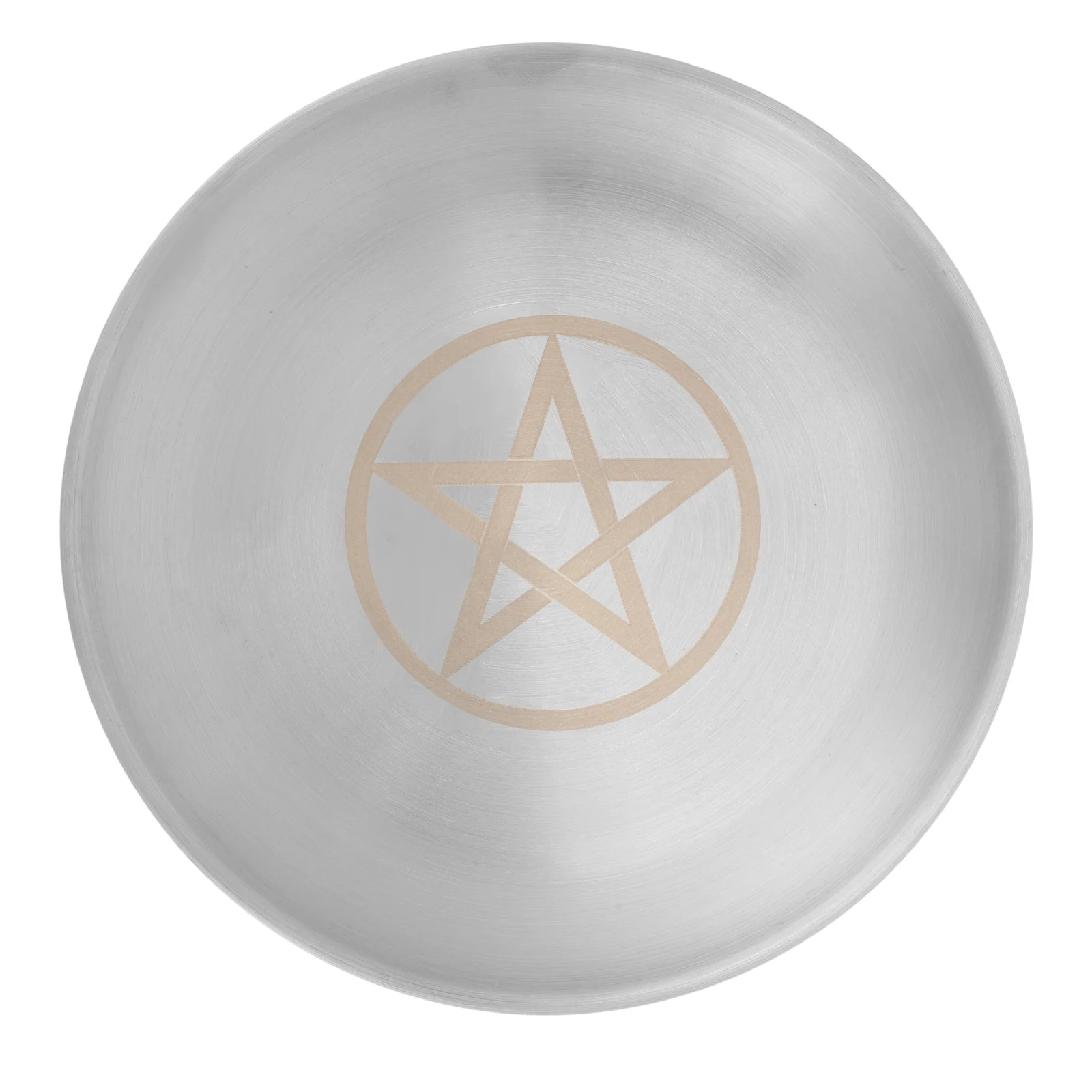 

Round Serving Tray Pentagram Circle Holder Jewelry Altar Plate Banquet Holders