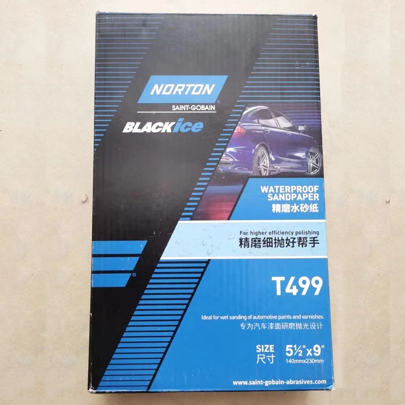 ノートン T499 ビューティーウォーターサンドペーパー 1500 #   2000 カーペイント スプレーペイント 研削 スクラッチ 研磨 サンドレザー