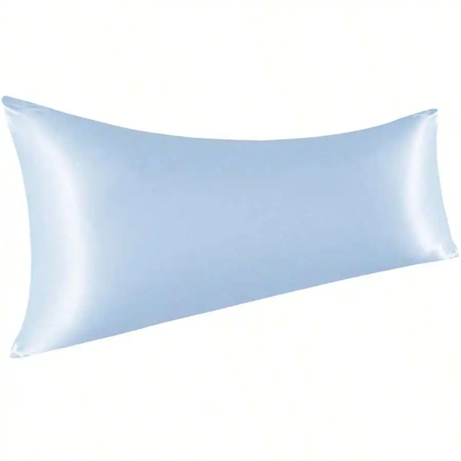 1PC Plain Satin Body Pillowcase For Hair And Skin Silky Envelope Closure