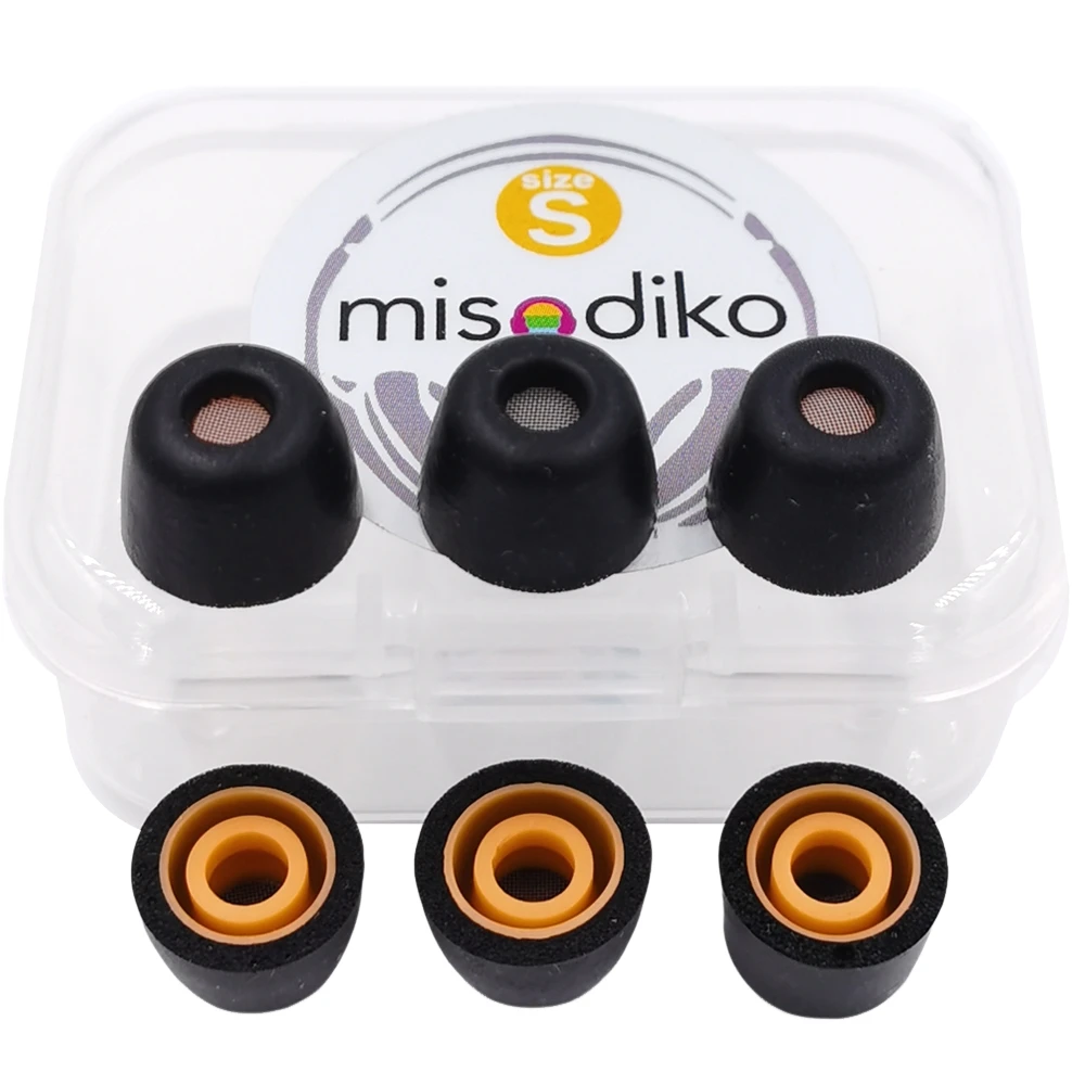 misodiko FT4S verbesserte Memory-Schaum-Ohrhörer, Ersatz-Ohrstöpsel für Sony WF-1000XM5/ C510/ C710N, LinkBuds S/ INZONE Buds 7