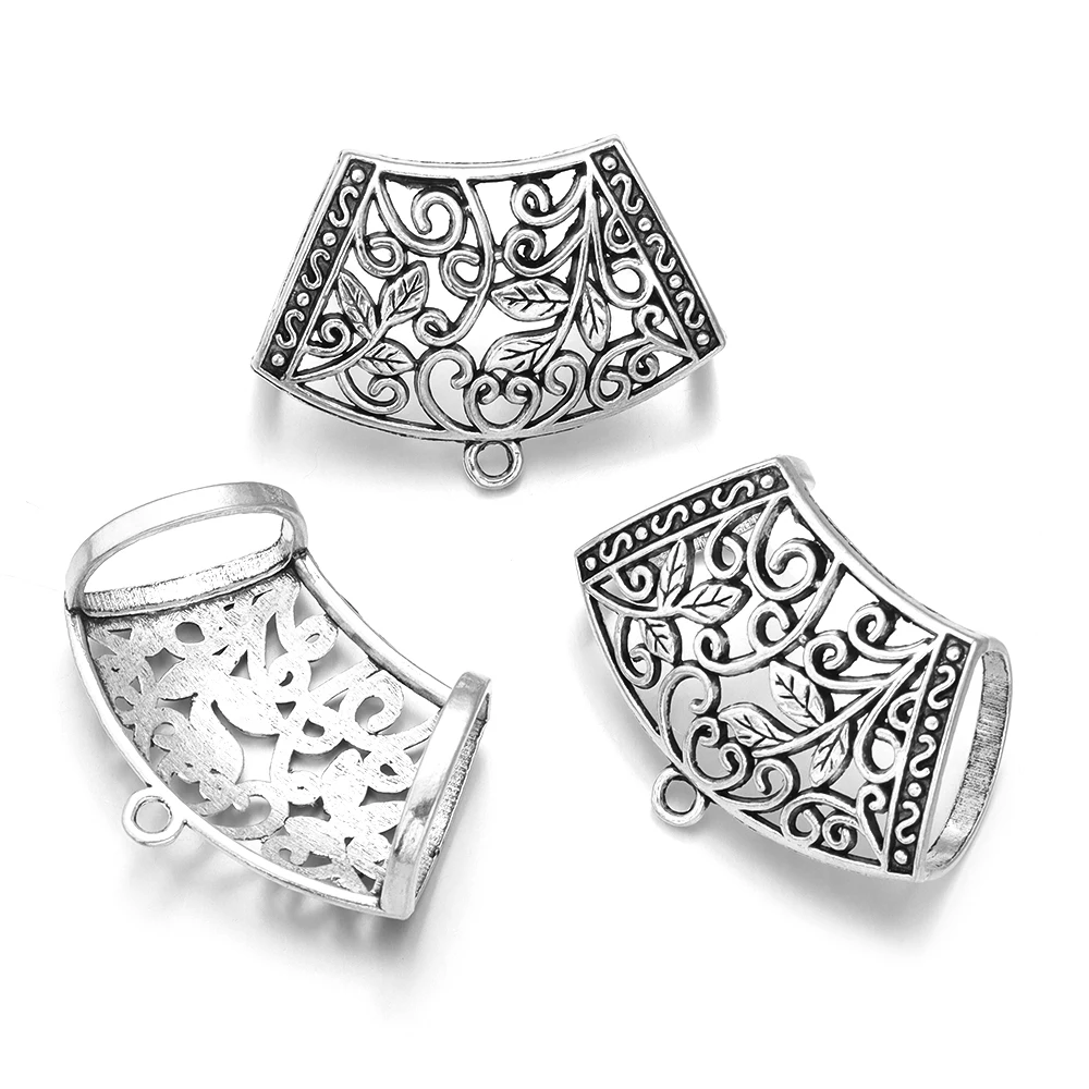 5 teile/los antike silberne Farbe hohlen Anhänger Charme für Schmuck machen DIY Halskette Armbänder Tasche Kleidung Charme Accessoires – Detail 6