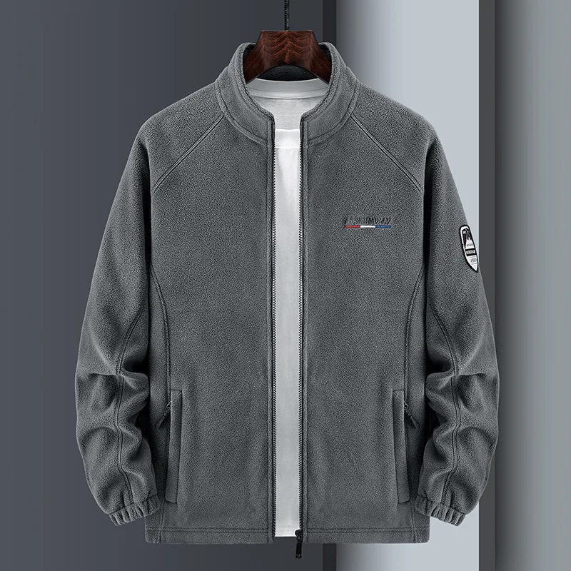 

New Fleece Jacket Men's Sweater Plus Size Fleece Jacket Casual Sports Top Cardigan Jacket