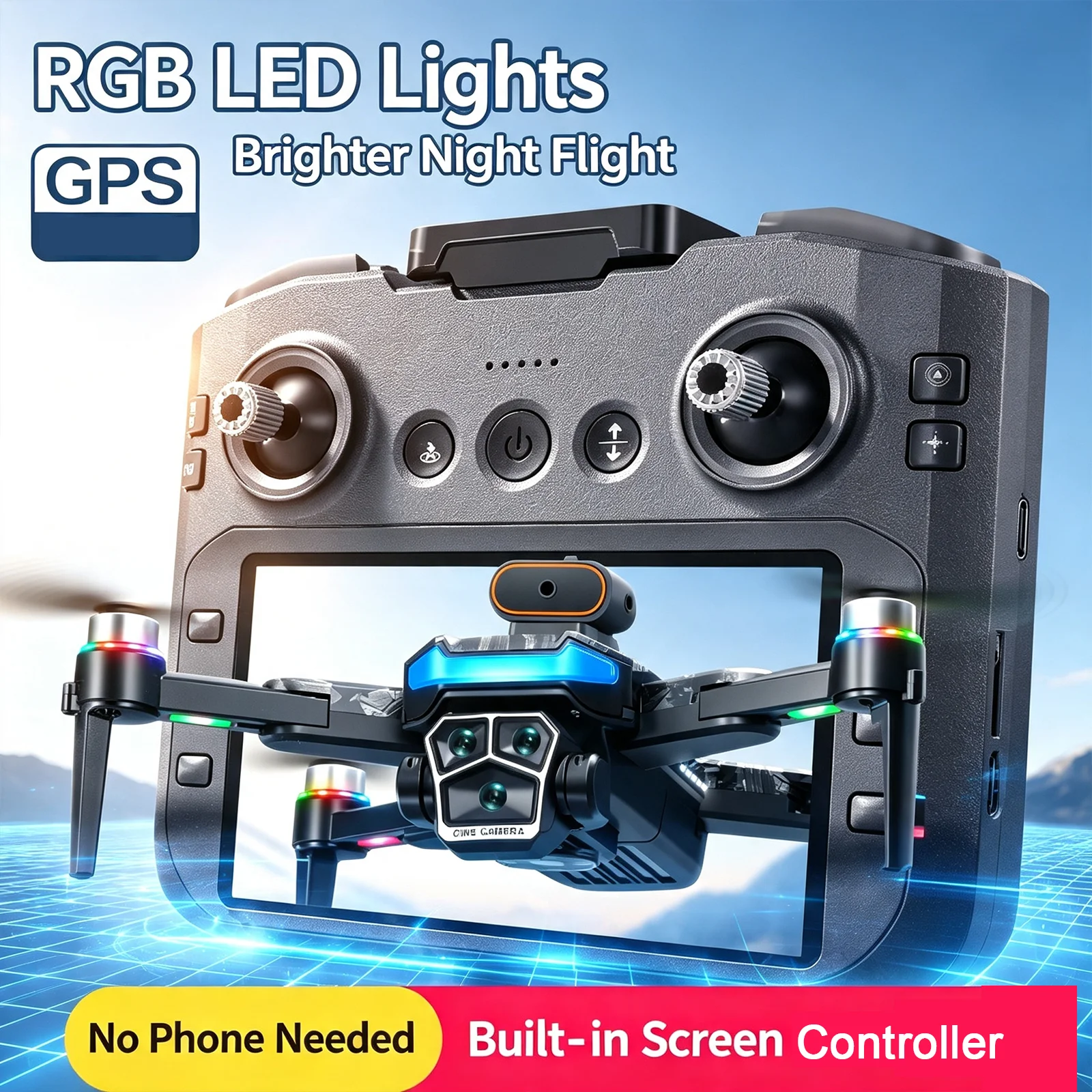 A14 PRO MAX GPS Drone 4K Professional HD Dual Camera Security UAV Brushless Motor Obstacle Avoidance 5G WIFI FPV RC Quadcopter
