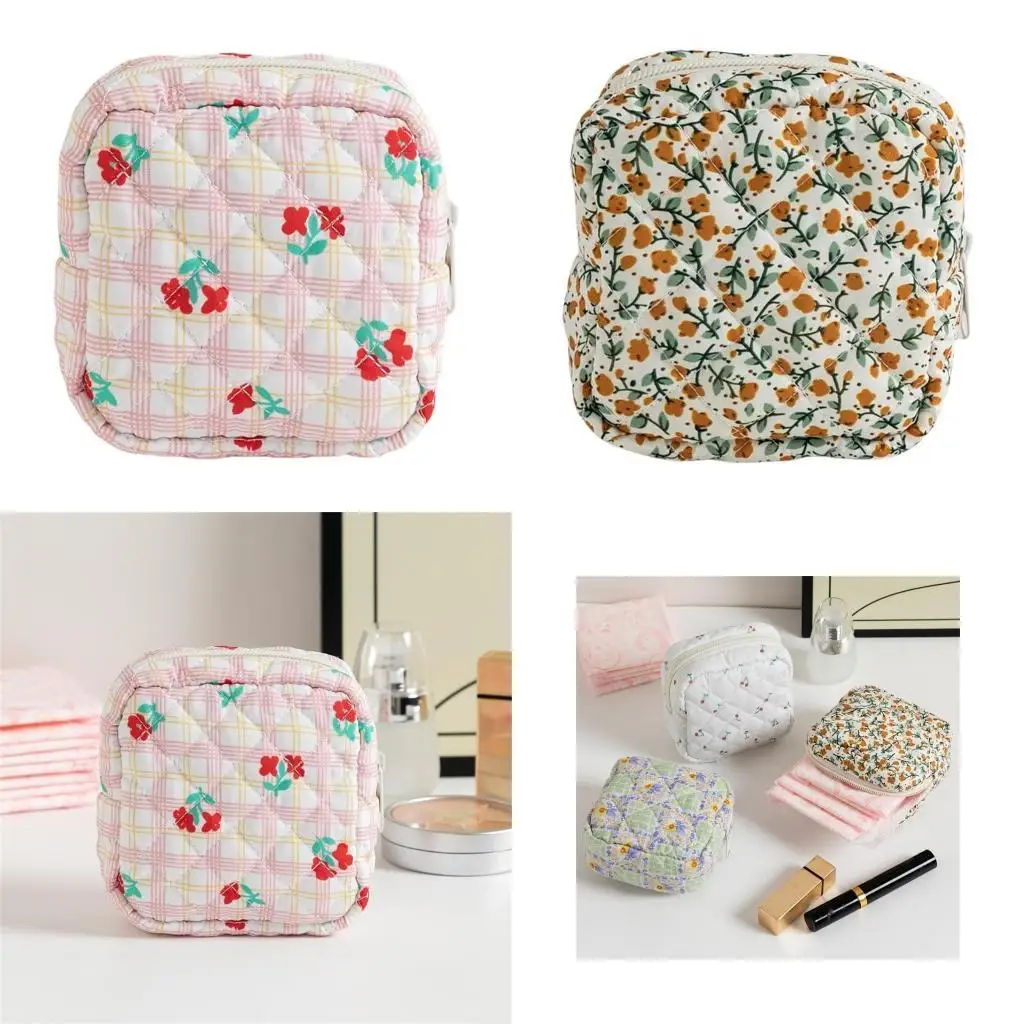 

G6KF Convenient Menstrual Product Holder Practical Sanitary Napkin Holder Soft Fabric Bag for Traveler and Students