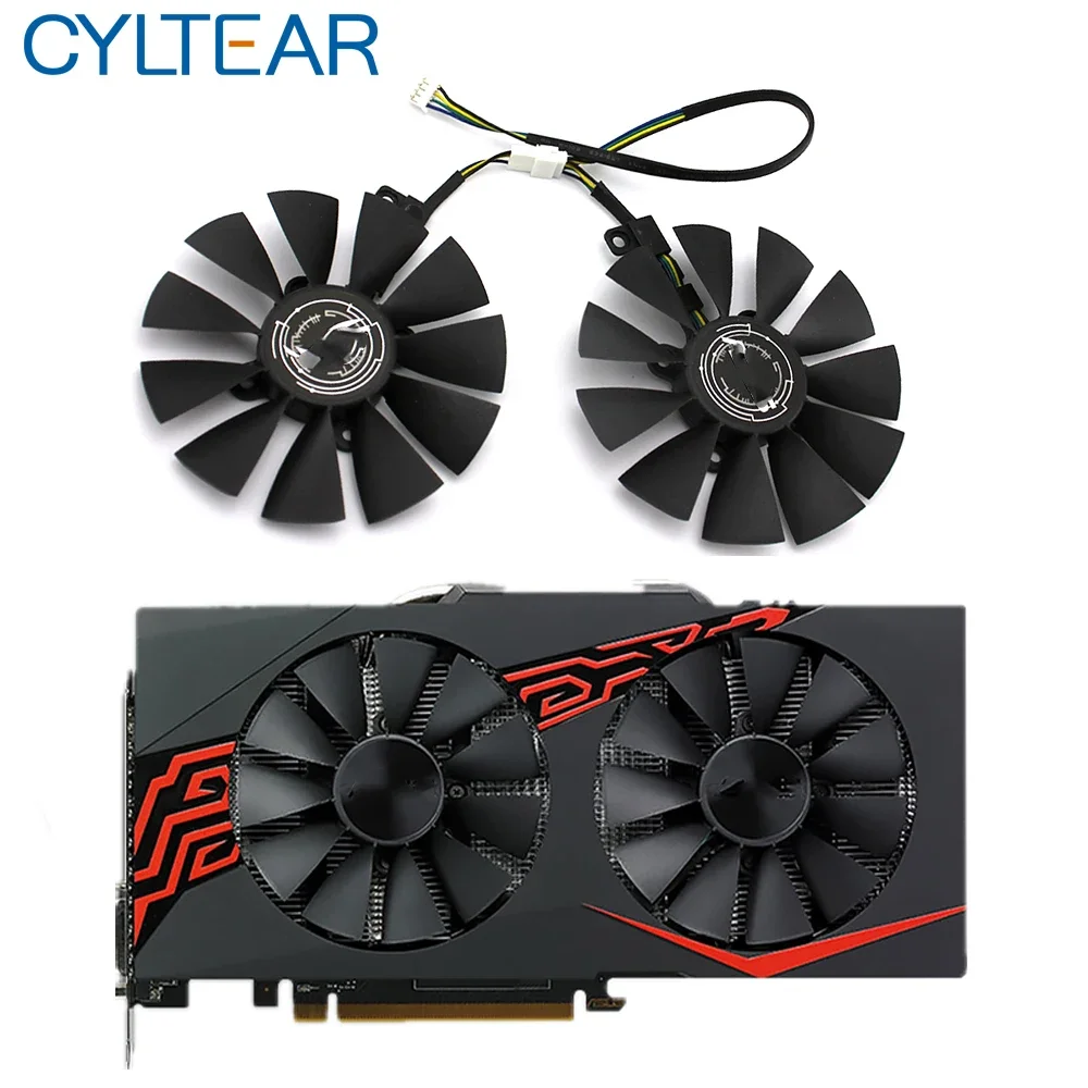 88mm FDC10U12S9-C RX580 RX570 RX470 4Pin Cooler Fan For AREZ ASUS Radeon RX 470 570 580 EXPEDITION OC Graphics Card Cooling Fan