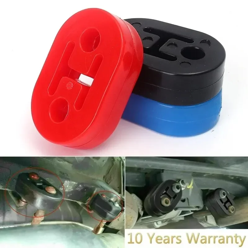 Gancio di scarico a 2 fori Supporto in gomma di lunghezza estesa per auto camion SUV Silenziatore Kit anti-shock Accessori per gancio per tubo di scarico automatico
