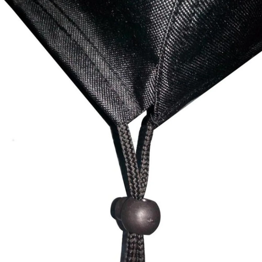 

Регулируемый водонепроницаемый защитный чехол для уличной мебели, черный, для садовых стульев, ветрозащитный, надежно фиксирующийся