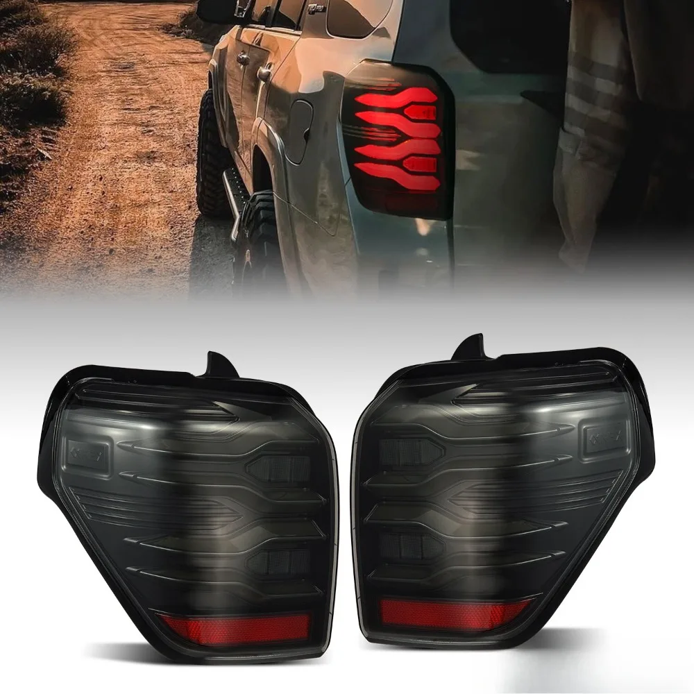 Fit 10-21 Toyota 4Runner LUXX-Series LED Tail Lights Repalcement Alpha-Black