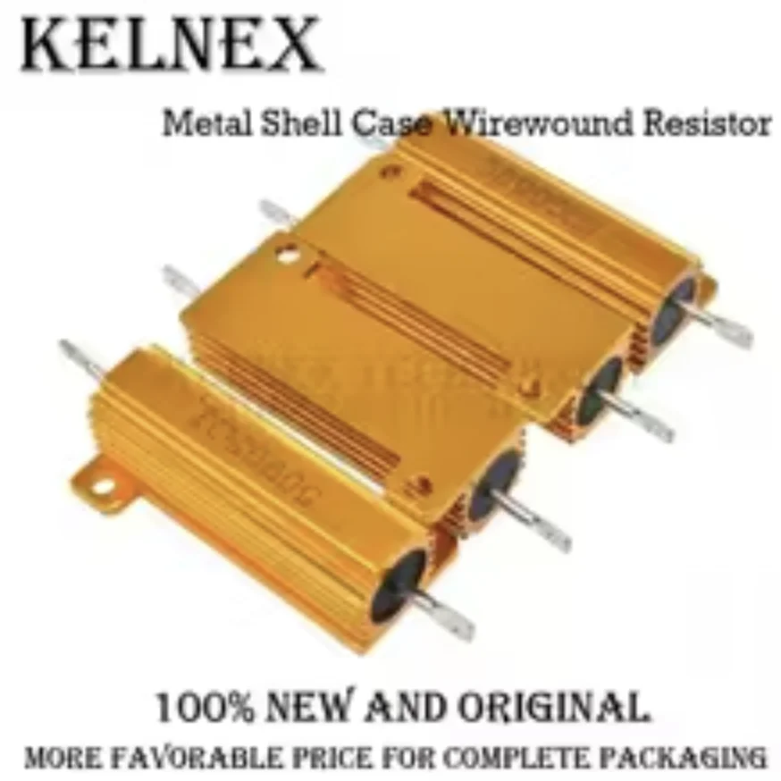50W 100W Aluminum Power Metal Shell Case Wirewound Resistor 0.01R 100K 1 4 6 7 8 10 20 200 500 1K 3.3K 10K ohm resistance RX24 image 2