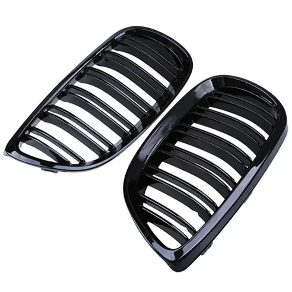 For BMW 3 Series E92 E93 M3 325xi 320i 325i 325i 328i 330i 335i  06-09  Gloss BlackCar Front Bumper Grilles Racing Kidney Grille