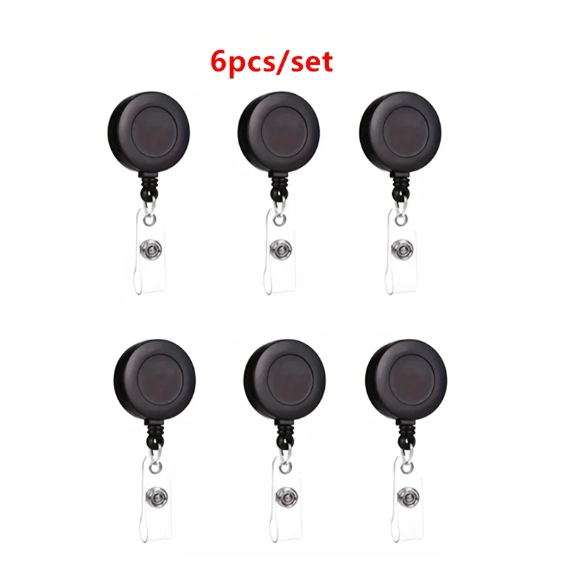 2D 6Individual retractable badge reel with pull cord，Multiple Colors Available，Suitable for name tag, ID card, and badge reels，N