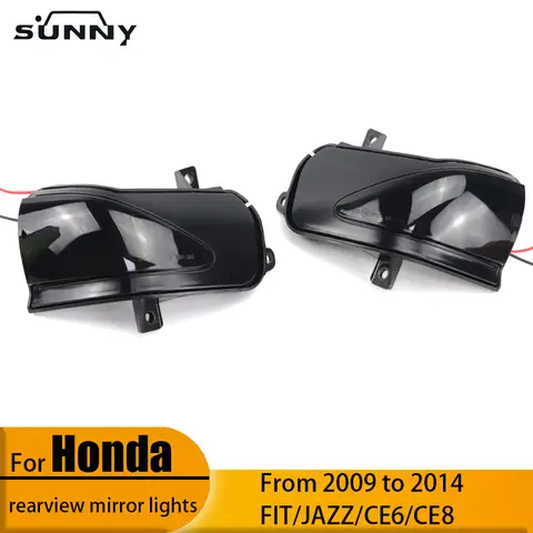 För Honda Fit FIT/JAZZ GE6/GE8 09-14 varselljus backspegel LED blinkers 10 best sales Honda Jazz GE8 - №3