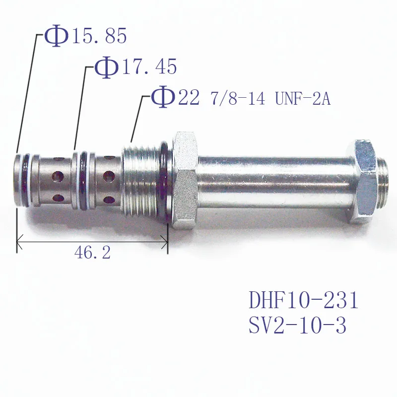 

Two Position Three-way Threaded Plug-in Electromagnetic Directional Hydraulic Valve DHF10-231 SV2-10-3