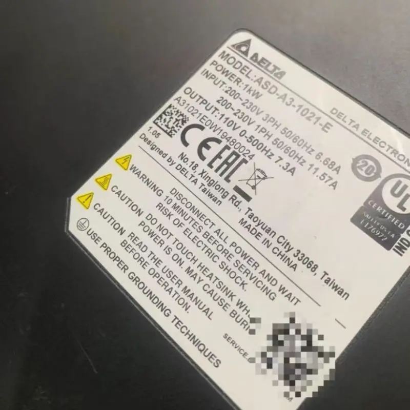 

New ASD-A3-1021-E 1KW servo drive for fast delivery