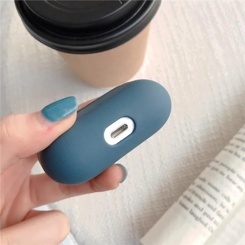 Tpu capa protetora caso de silicone macio para airpods pro fones de ouvido (airpods não incluído)