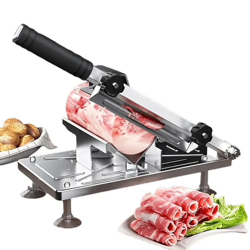 

304 Stainless Steel Frozen Meat Slicer Household Commercial Knife Beef and Mutton Roll Slicer Potato Slicer