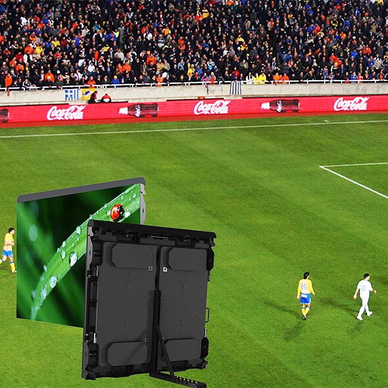 Sports Basketball Football Soccer Led Video Wall Panel P6 P8 P10 10mm Stadium Perimeter Advertising Led Display Screen