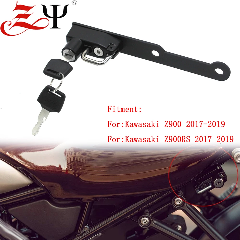 

Motorcycle Helmet Lock & 2 Keys Anti-Theft For Kawasaki Z900 Z900RS Z 900 RS Cafe 2017 2018 2019 2020 2021