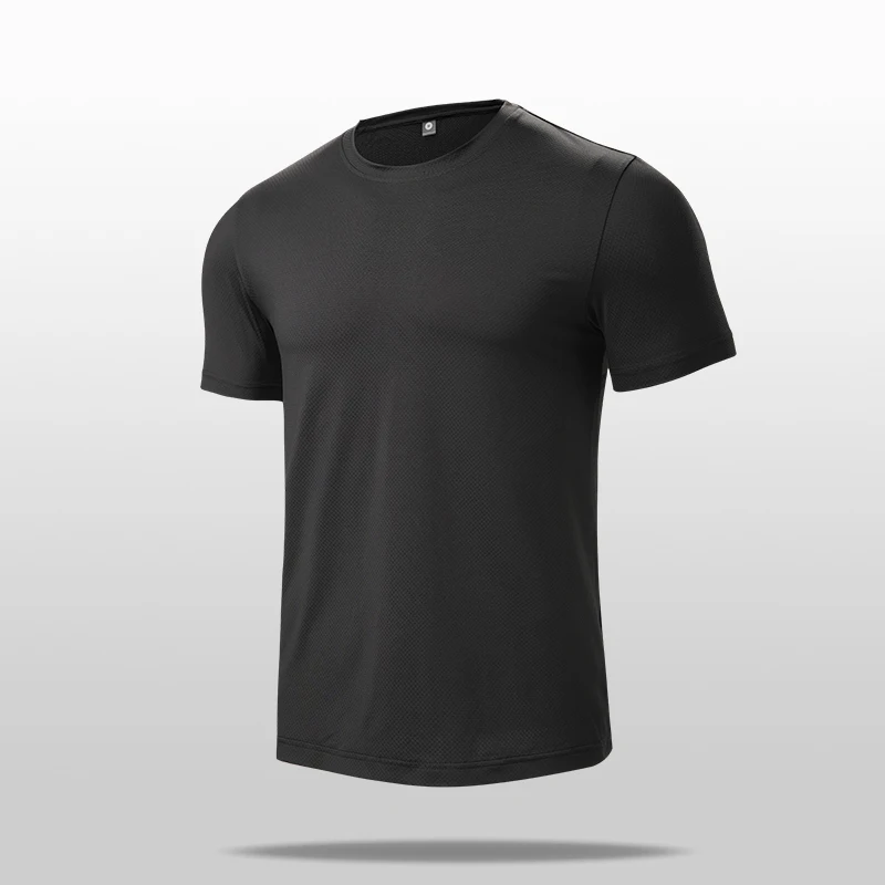 T-shirt de sport à manches courtes pour hommes et femmes, séchage rapide, fitness, course à pied, t-shirts d'entraînement, vêtements pour hommes, été, 2024