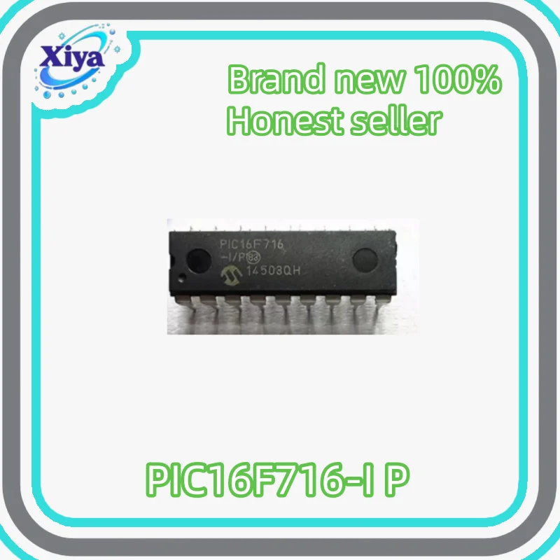 (5/50 Pieces) New 100% PIC16F716-I/P PIC16F716 DIP-18 8-bit Microcontroller Chip – Original Electronic Component – ​​Integrity