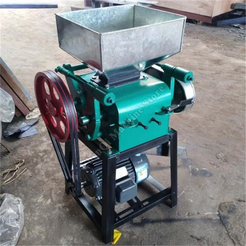 Машина для выравнивания зерна, новая дробилка для кукурузного орго, дробилка для зерна пшеницы, маленькая роликовая дробилка для соевых бобов