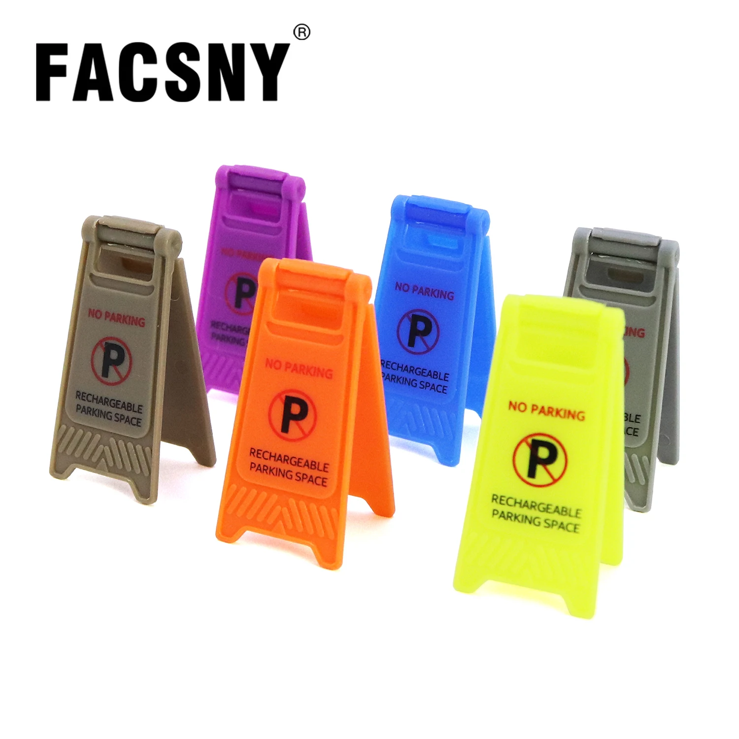 

RC Simulated Roadblock Traffic NO PARKING Warning Signs Decoration For 1/18 1/24 RC Car Trx4m Scx24 AX24 FMS FCX24 FCX18 Parts