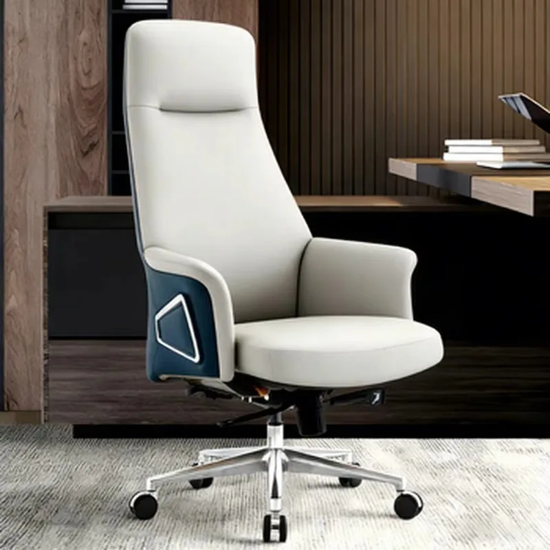 Comfortable High Back PU Ergonomic Swivel Meeting Room Chair Boss Luxury Executive Leather Office Chairs