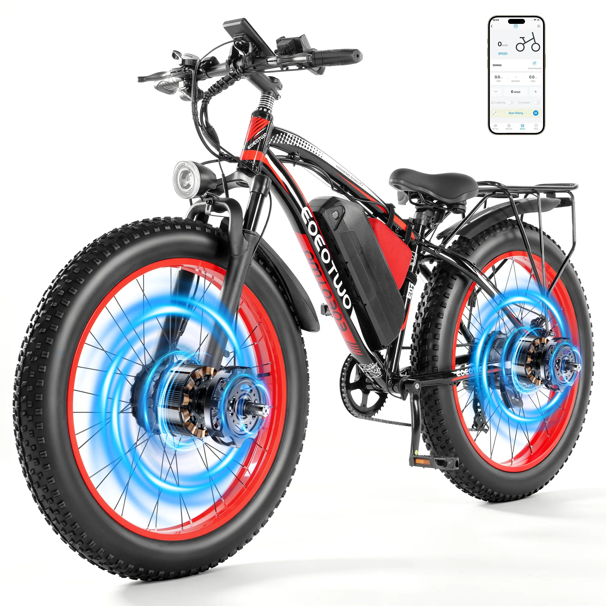3000W Electric Bike 48V 23Ah Battery 26