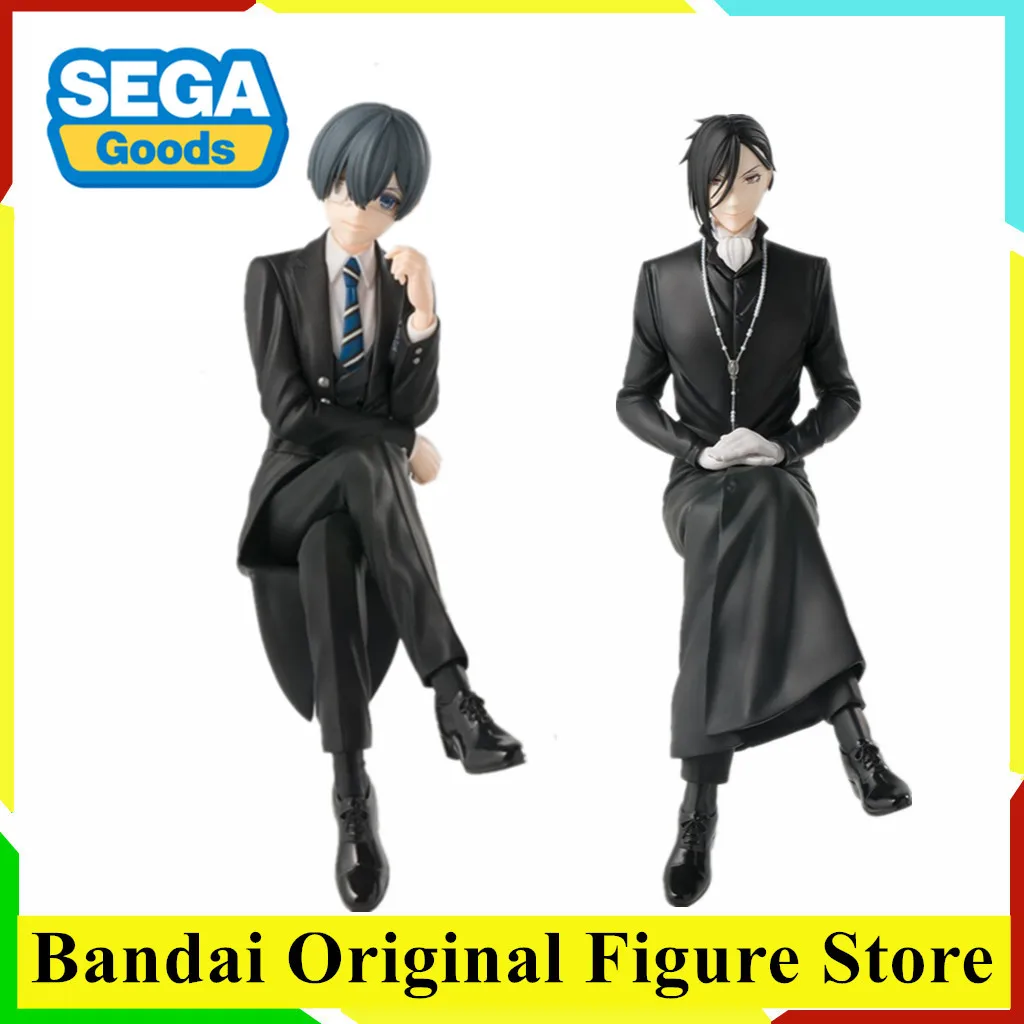 

Original SEGA Kuroshitsuji Kishuku Gakkou Hen Ciel Phantomhive Sebastian Michaelis Chokonose Action Figure Toys PVC Model