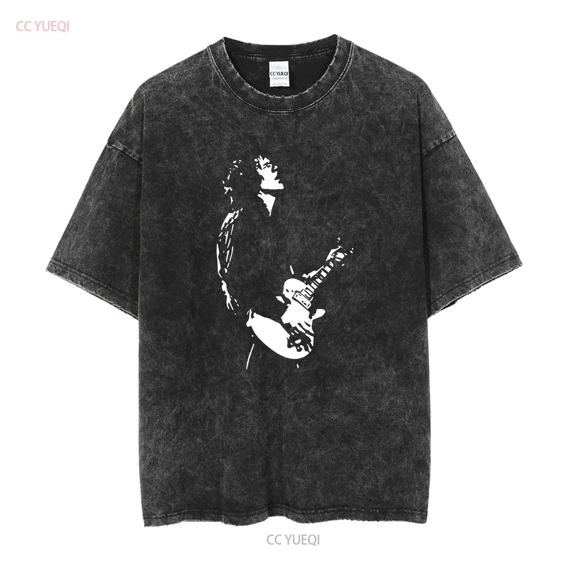 BASIC SHIRT Gary Moore black T short sleeve All sizes S 5Xl 1F1483 vintage Washed streetwear Top For Everyday Wear