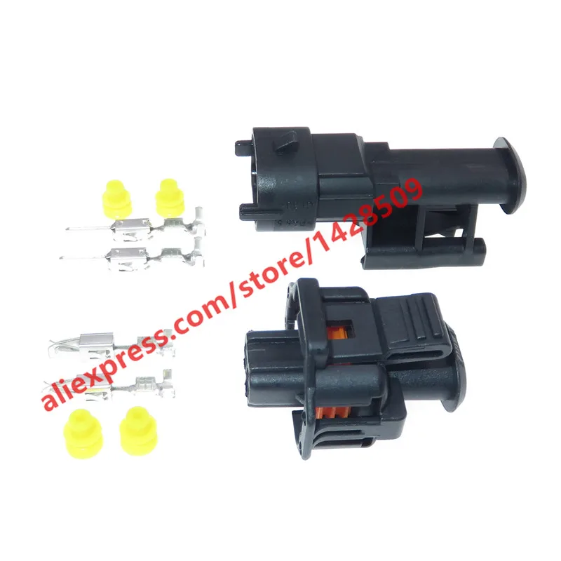 1 Set 2 Pin 1 928 403 874 Female Male 3.5mm Auto Sensor Plug Waterproof Electrical Wire Connector