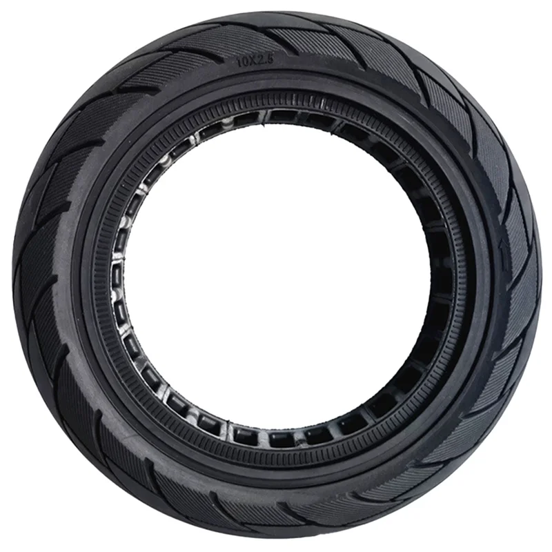 10X2.50-6.5 Hollow Solid Tire MAX G30 Electric Scooter 60/70-6.5 Honeycomb Solid Tire Black 1100G