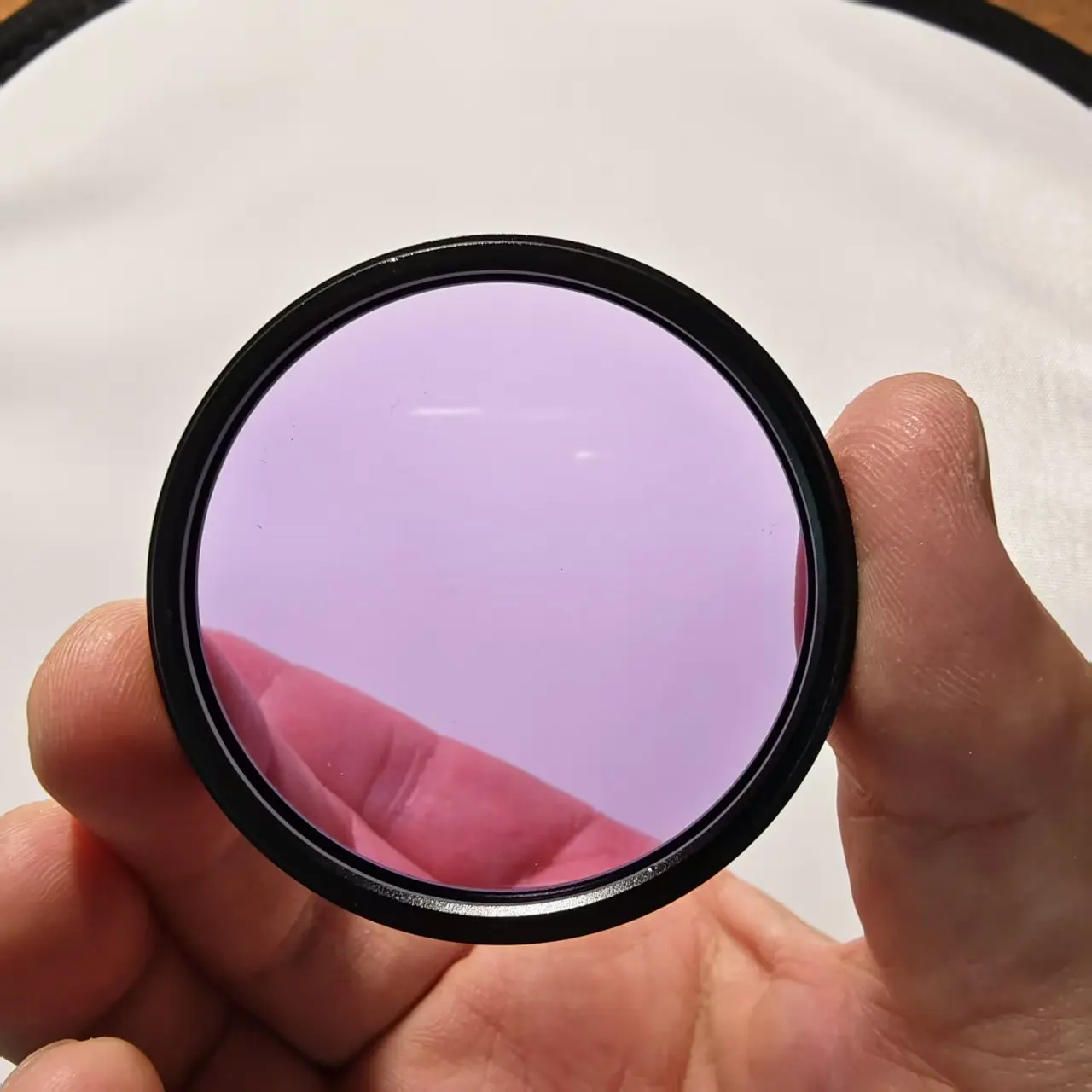 52mm With Frame Purple Didymium Optical Filter Glass PNB586 BG20 For Camera Lens