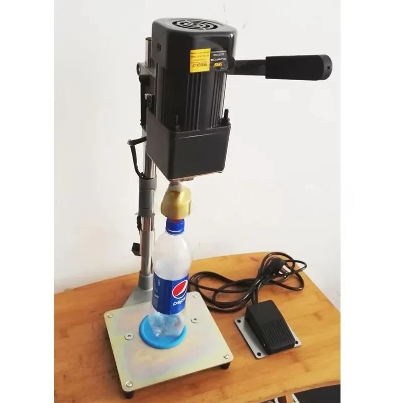 220V Multifunctional Electric Capping Machine PY002, Desktop Semi-automatic Can Sealing Tool