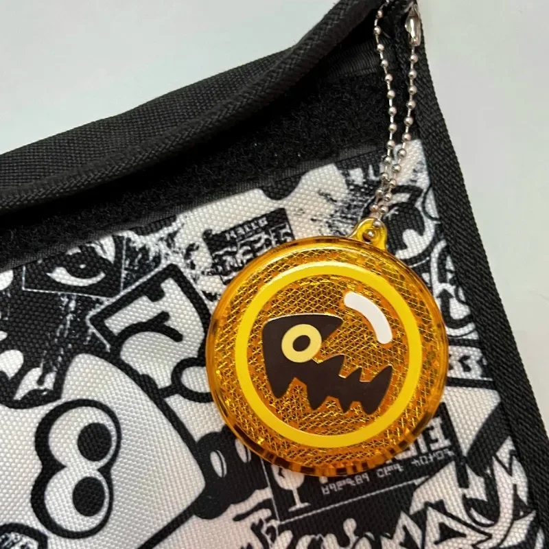 

Splatoon3 Anime Jet Fighters Reflective Pendant Double Sided Strongly Reflective Safety Warning Sign Keychain