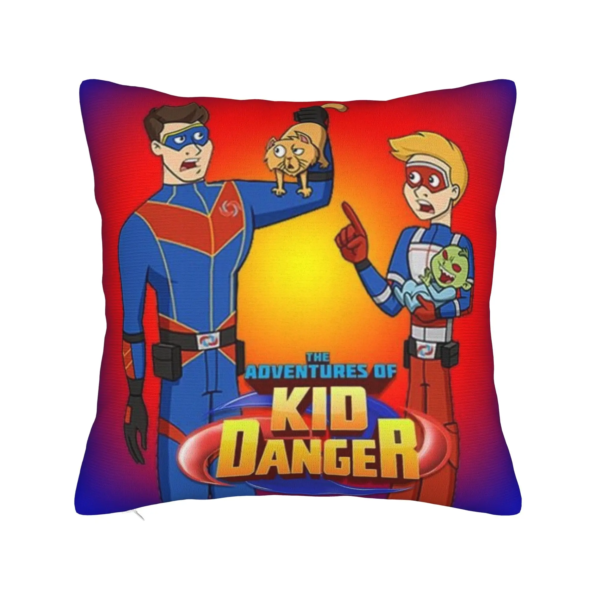Captain Henry And Kid Danger Pillowcase Accessories Printed Cushion Cover Pillow Covers Bedroom Decoration Zipper Multiple Sizes