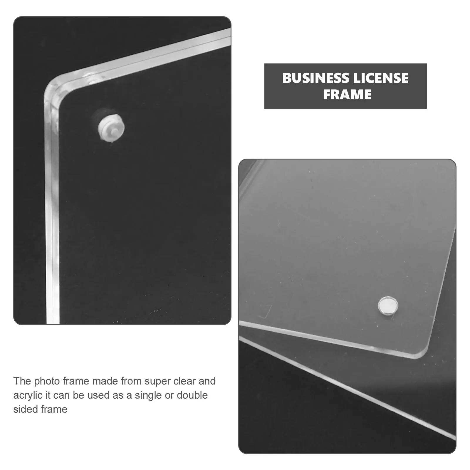 

Acrylic Sign Display Holder Stand For Supermarket Store Transparent Price Sign Business License Frame Menu Stand Cosmetology