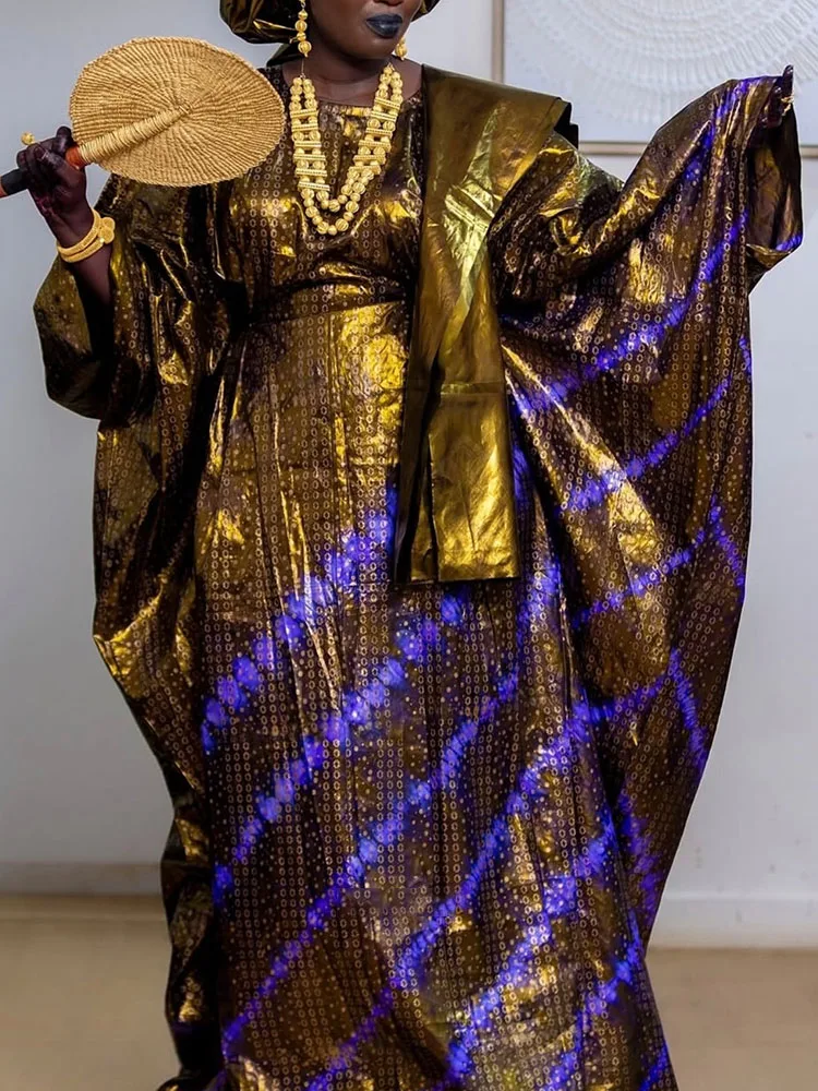 African Classic Printed Gown: Party Coming-of-Age Ritual Elegance Style New Custom Plus Size Applicable All Season Wear