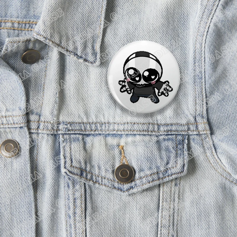 Military Game Ghost Chibis Round Badges for Accessories Cod Soldier Soap Simon Button Brooch Pins Fans Friends Birthday Gifts