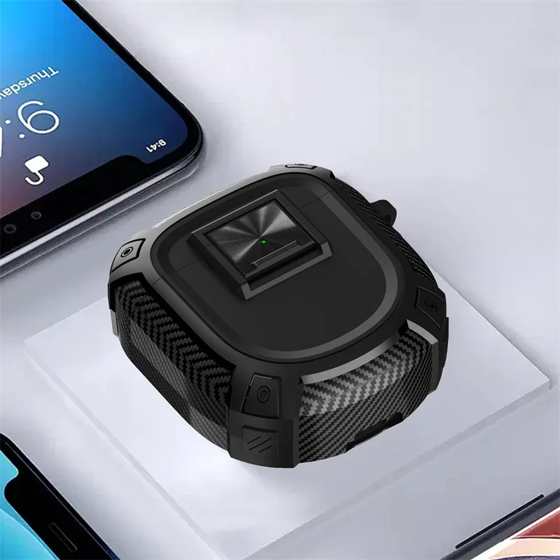 Carbon Fiber Case for QuietComfort Earbuds II Earphone Box Cover TPU Bluetooth Wireless Protect Case for Bose Earbuds 2 Ultra view 4