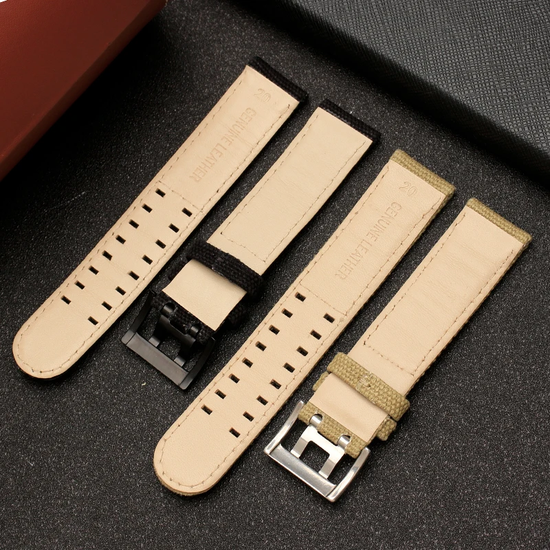 For Hamilton Nylon strap Kaki Field H705751 Watch band H682010 Double Row Pin Buckle men Sports Watch Chain 20mm 22mm accessory