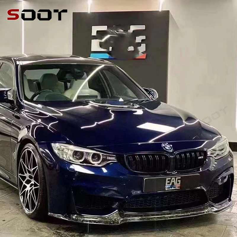 

For BMW M3 F80 M4 F82 F83 Carbon Fiber Front lip Car Front Bumper Diverter Spoiler Diffuser Front lip chin Car Auto Parts