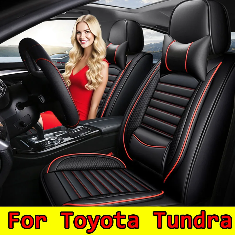 

For Toyota Tundra Car seat cover dirt resistant high quality PU leather waterproof soft headrest luxury full wrap seat cover
