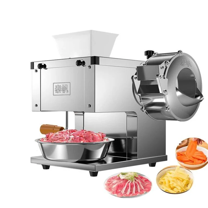 220V/110V Best quality Desktop Meat Cutting Machine High Efficiency Commercial Meat Slicing Machine shredding slicing machine view 3