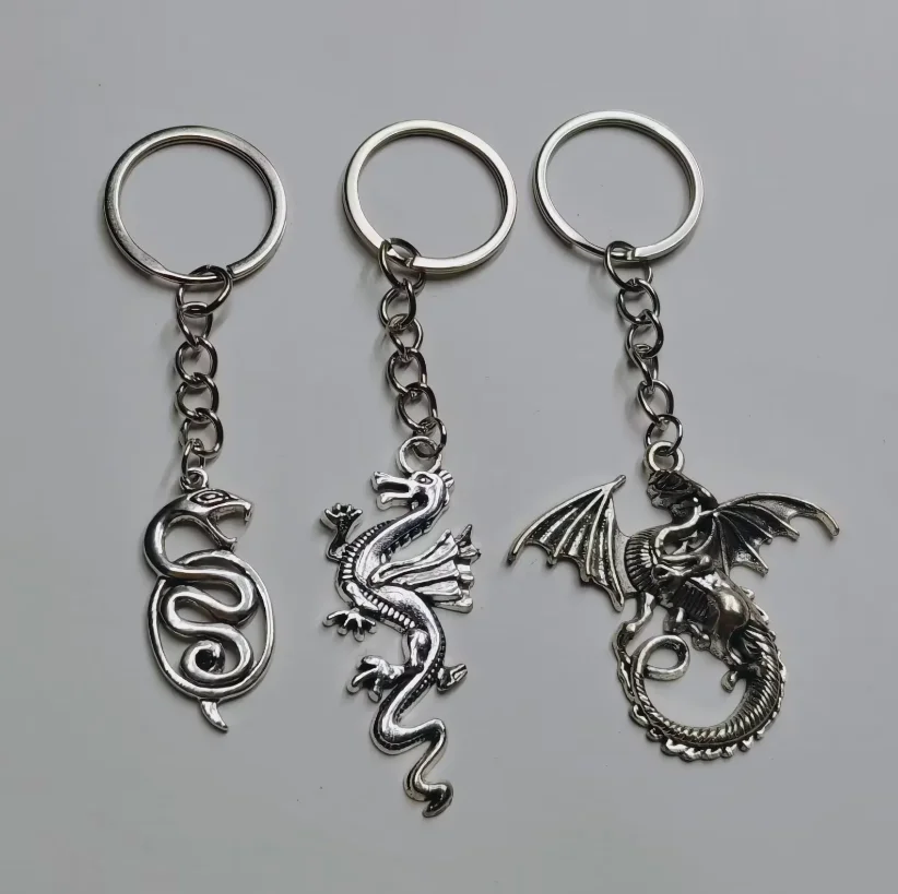 1Pcs Great Dragon Shenron Snake Alloy Key Chain Women Men Bag Car Keychain Charm Gothic Key Ring Jewelry Aceessories