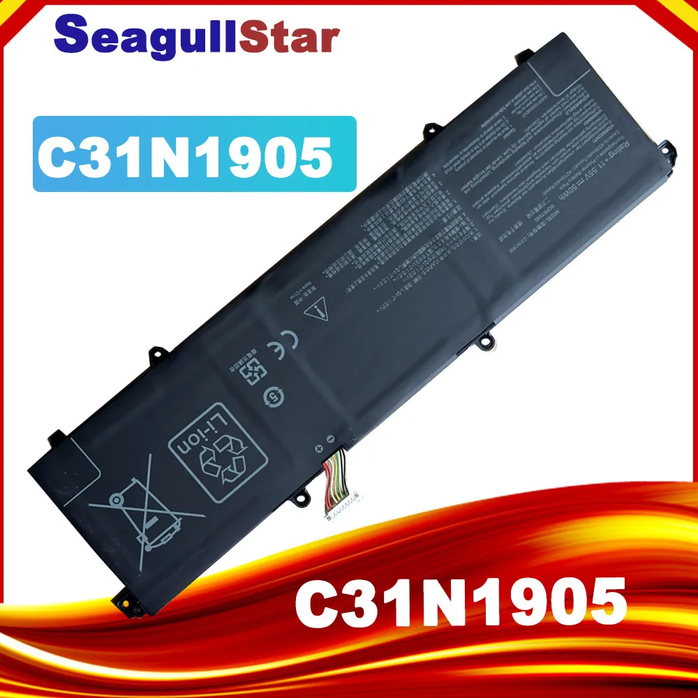 

Notebook Battery C31N1905 For ASUS S5600F S433FL S521FA S533F ADOL14FLC S4600F 4335mAh C31N1905 Rechargable Batteries 50Wh