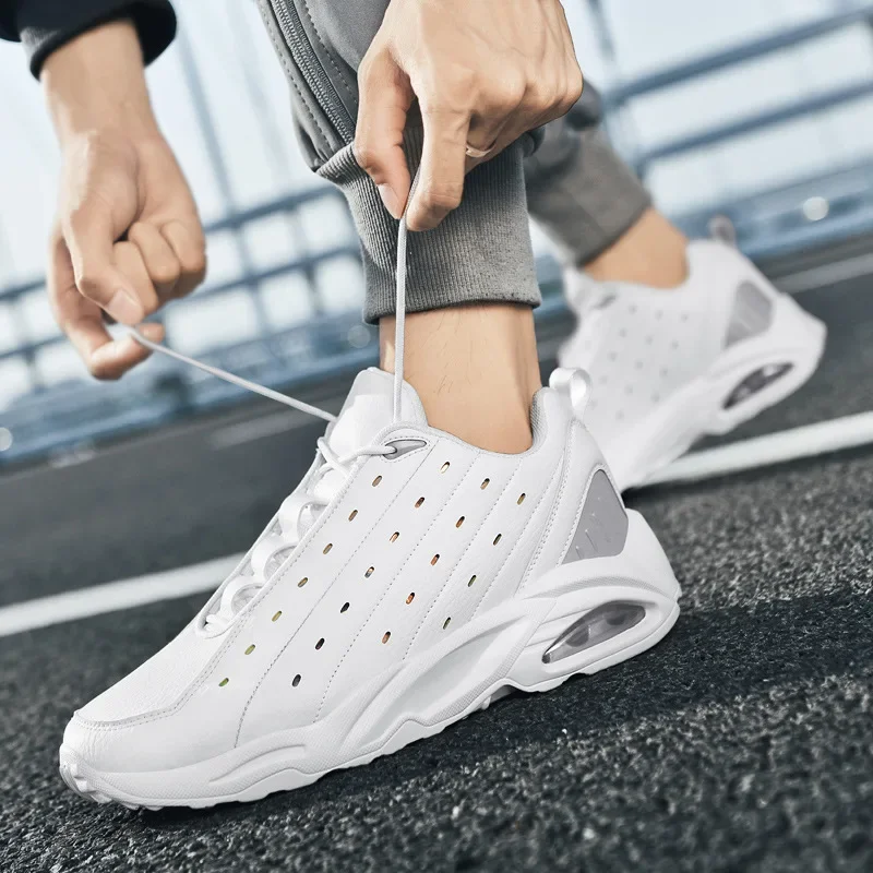 

Мужские повседневные кроссовки больших размеров, осень 2022, новые уличные модные спортивные ветровые кроссовки на воздушной подушке, дышащий резиновый верх