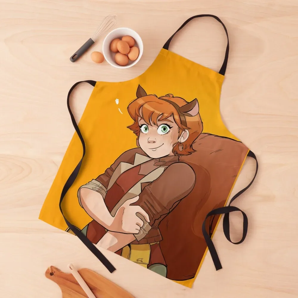 Squirrel Girl Close up Apron Useful Things For Kitchen christmas decoration Kitchens For Men Apron