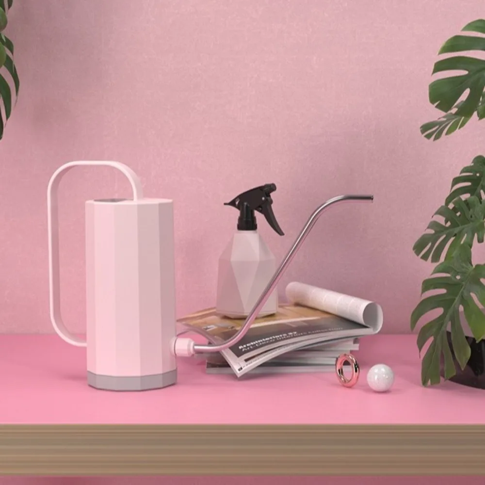 1.2L البستنة مسقاة الفولاذ المقاوم للصدأ صنبور طويل النبات الرش الري وعاء المنزلية القابلة للإزالة فوهة