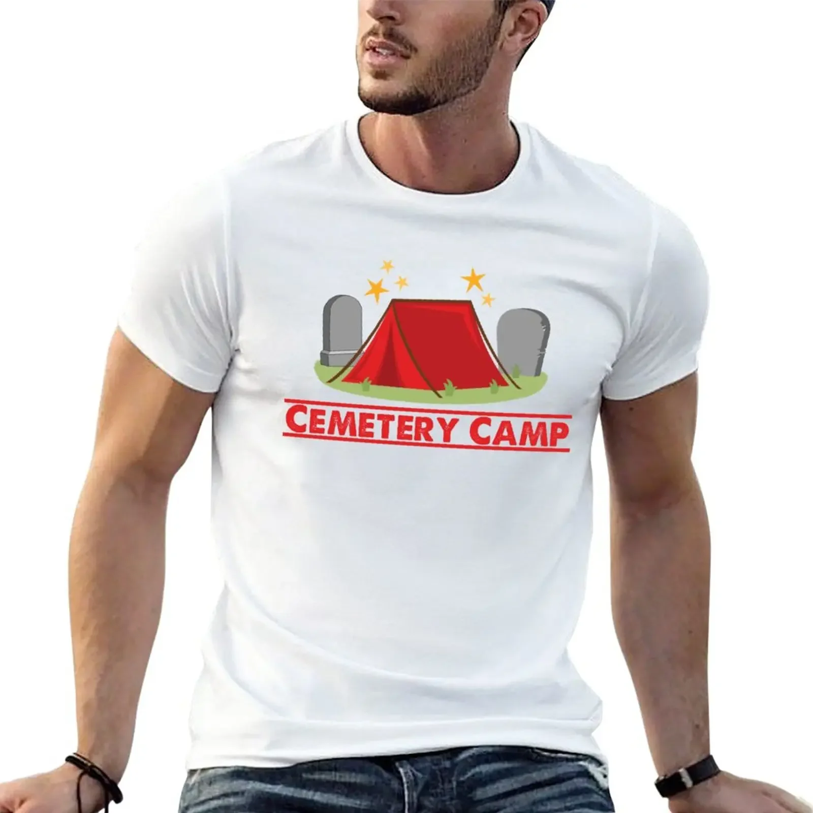 New Cemetery Camp T-Shirt vintage clothes blacks new edition black t-shirts for men